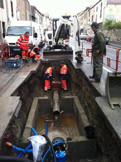 Travaux sur la voie publique