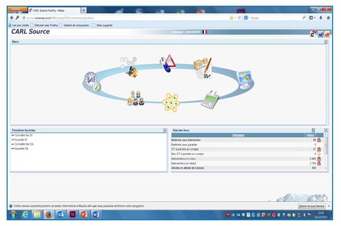 Capture d'écran CARL SOURCE