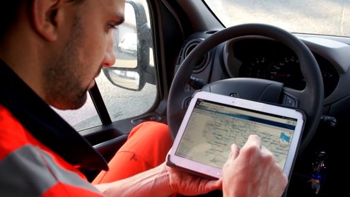 Les agents sont dotés d’outils de mobilité (tablette ou smartphone)