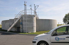 Bassin d'aération des eaux usées