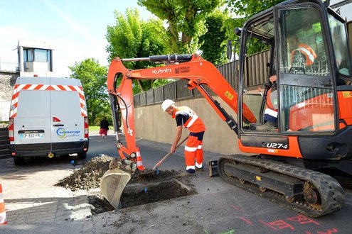 Travaux sur la voie publique