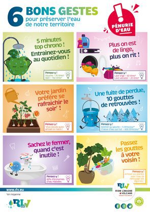 6 BONS GESTES POUR PRÉSERVER L'EAU 6 BONS GESTES POUR PRÉSERVER L'EAU