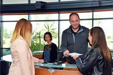 L'accueil des abonnés au siège de la SEMERAP